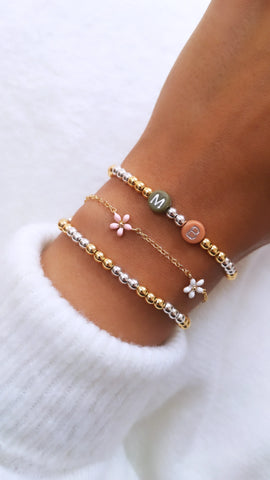 Personalised name and initial bracelet
