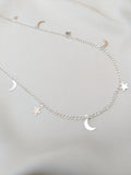 Moon and Star anklet
